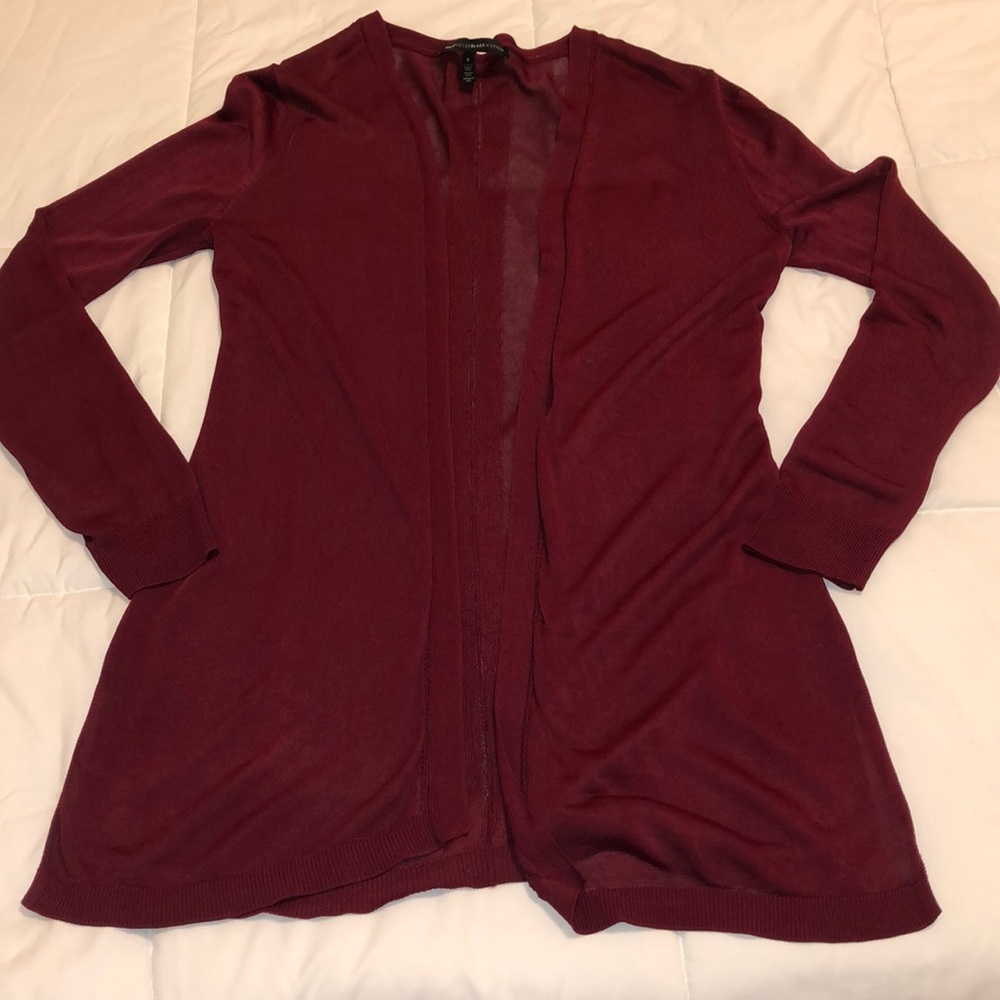 Maroon Cardigan (WHBM)